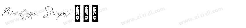 Monologue Script字体转换 Monologue Script字体转换